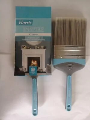 2 Harris Inspire No Bristle Loss 4 - 100mm  Paint Brushes  • £11.99