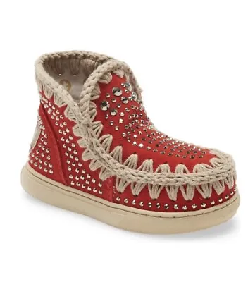 Mou Summer Eskimo Embellished Sneaker Boot US Size 1 EU Size 32 • $179.99