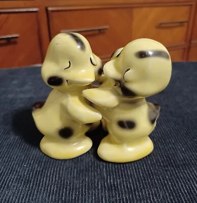 Vintage RUTH VAN TELLINGEN Baby Duckling SALT & PEPPER Shakers Hugging Ducks MCM • $9.99