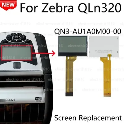 Screen For Zebra QN3-AU1A0M00-00 Wireless DT Label Printer LCD Display Repair • £19.91