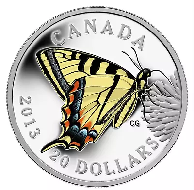$89.95 • Buy 2013 $20 Butterflies Of Canada: Canadian Tiger Swallowtail .9999 Silver Coin