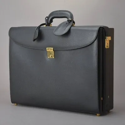Authentic Gucci Vintage Attache Case Business Bag Leather Black • $1150