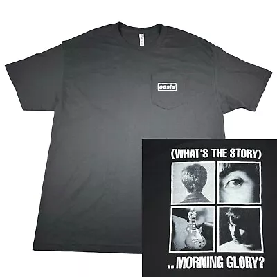 Oasis What’s The Story Morning Glory Pocket T-Shirt Sz XXL Britpop Stone Roses • $39.99