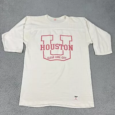 Vintage University Of Houston Shirt Adult Large White Clear Lake City UH • $22