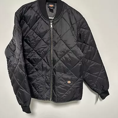 Dickies Men's Water Resistant Diamond Quilted Nylon Jacket - Black • $60