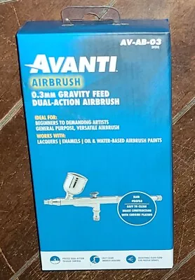 AVANTI Air Brush 0.3mm Gravity Feed Dual-Action Airbrush #AV-AB-03 • $21.99