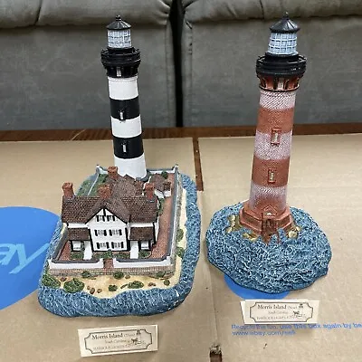 Harbour Lights Lighthouse HL 190 Morris Island South Carolina Now AND Then • $46.07