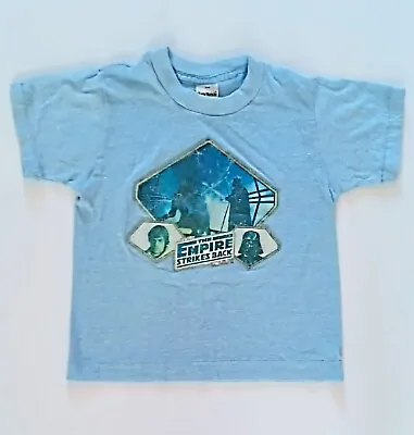 Vtg Original 1980s Star Wars Empire Strikes Back Kids Childs T Shirt (Size 5-6) • $75