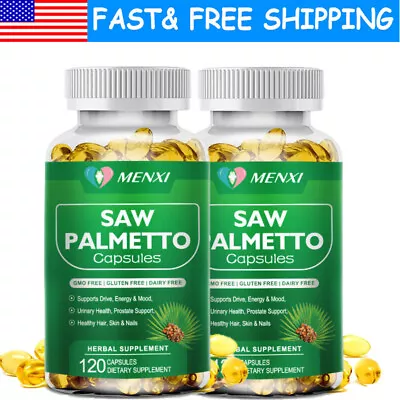 Saw Palmetto 2×120 Capsules-Prostate Health Mens Health Tablets Australia Stock • $39.99