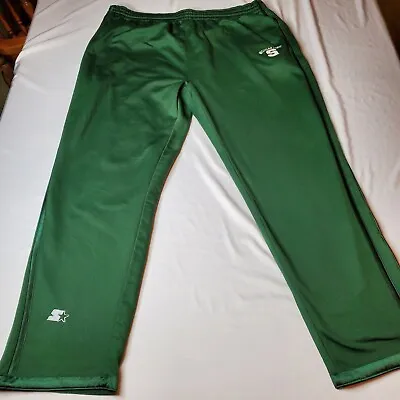 Michigan State Sweatpants Starter Mens XL Green Polyester 38x30.5 • $18.95