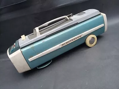 Vintage ELECTROLUX Canister Vacuum Teal Model 1205 Powers On AS IS PARTS • $99.99