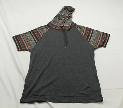 Beautiful Giant Men's Hooded Kangaroo Pocket T-Shirt EG7 Dark Grey Small NWT • $8.79