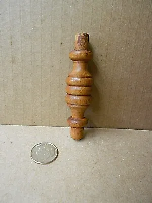 Antique Salvaged Turned Wood WALNUT Spindle 2 7/8  Including Tenon • $3.25