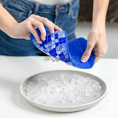 Mini Small Ice Maker Mold 160 Grids DIY Ice Cube Tray Frozen Cubes Silicone USA • $5.02