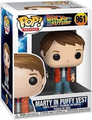 Funko Pop! Vinyl: Back To The Future - Marty In Puffy Vest #961 ** Free Shipping • $16.95