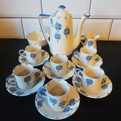 ART DECO  1930s HAMPTON IVORY SWINNERTONS ENGLAND COFFEE SET FOR 6    • £120