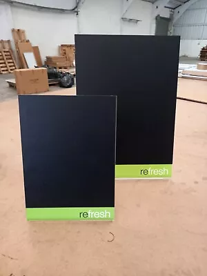 A5 Acrylic Leanback Black Board Counter/ Table  Display  • £8.99