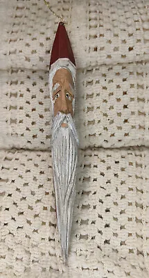 Vintage Santa Head Ornament Icicle Shape • $10