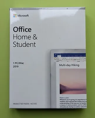 Microsoft Office 2019 Home And Student Full Version - New Sealed • £69.89