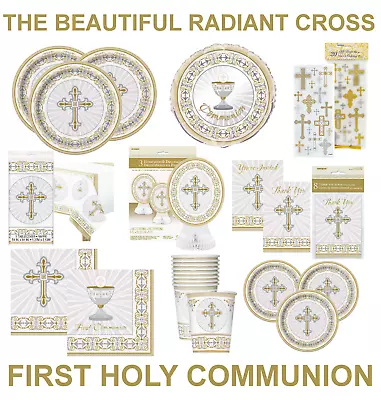 1st / FIRST HOLY COMMUNION / CONFIRMATION / CHRISTENING Party Decorations CROSS  • £3.49