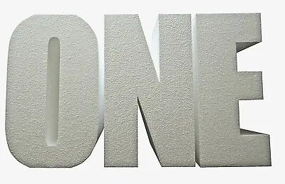 £215 • Buy TABLE BASE LETTERS, Text Says 'ONE'. 750mm High, 300mm Thick. For Events.