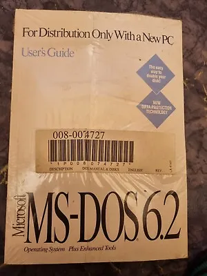 Microsoft Windows MS-Dos 6.2 User's Guide & Enhanced Tools New Sealed Unused. • £49.99