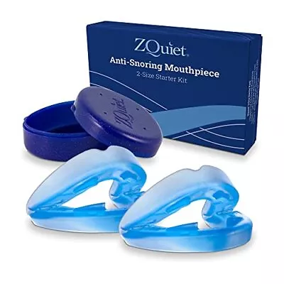 Anti-Snoring Mouthpiece Starter Pack With 2 Sizes Living Hinge & Open Fro... • $143.25