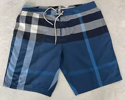 Burberry Brit Laguna Swim Trunks Blue Plaid SZ XXL • $179.99