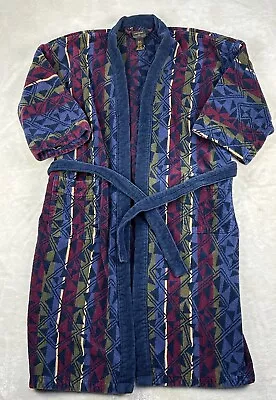 Vintage Colours By Alexander Julian Men's Size OS Plush Belted Robe Bathrobe • $39.90