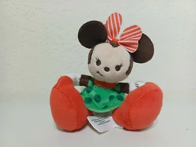 Disney Store Minnie Mouse Holiday Tiny Big Feet Micro Plush 3¾  T Seated • $12.99