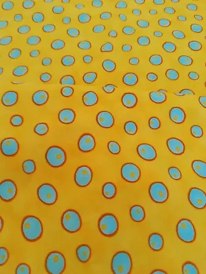 Splish Splash By Me And My Sister Designs For Modals Yellow Blur Cotton Fabric • $10