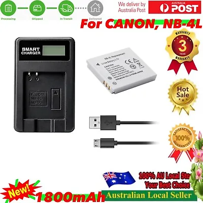 Battery & Charger For Canon IXUS 110 IS 120 IS I I7 Zoom 130 115 HS 220  230 HS • $31.90