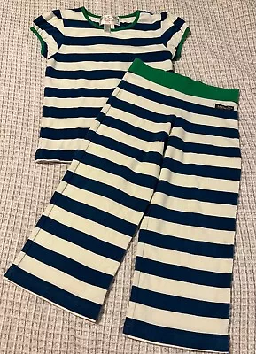 Matilda Jane Paddle Boat Girls Good Hart Striped Top & Straightees Girls Size 4 • $34.99