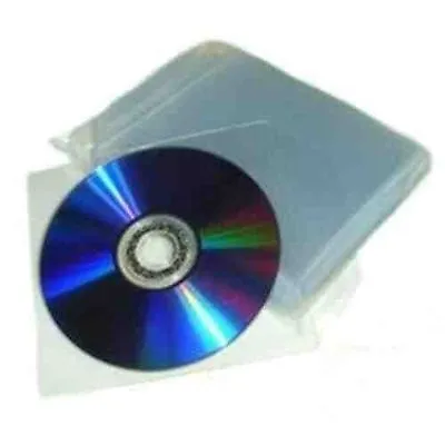 £7.49 • Buy 100 X 120 Micron Plastic CD DVD Wallets Excellent Quality Plastic Sleeves 1 Disc
