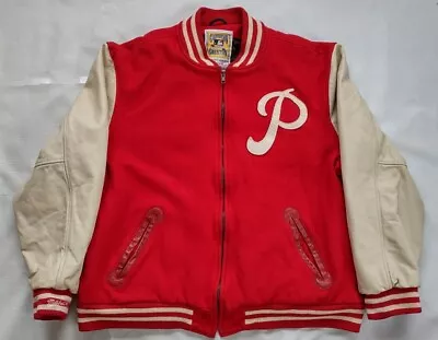 Mitchell Ness Made In Usa!! 1950 Philadelphia Philies Letterman Jacket Size 52 • $999.99