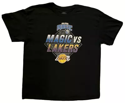 Orlando Magic Vs Los Angeles Lakers ENEMY INK XL Black T-Shirt • $18.49