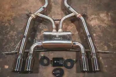 Valvetronic SS Exhaust W/ Equal Mid Pipe & Chrome Tips For BMW M3 G80 M4 G82 • $3499