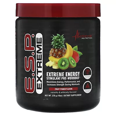 E.S.P. Extreme Energy Stimulant Pre-Workout Fruit Punch 10 Oz (275 G) • $39.99