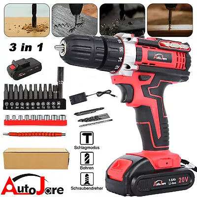 20-Volt Drill 2 Speed Electric Cordless Drill / Driver With Bits Set & Battery • $28.99