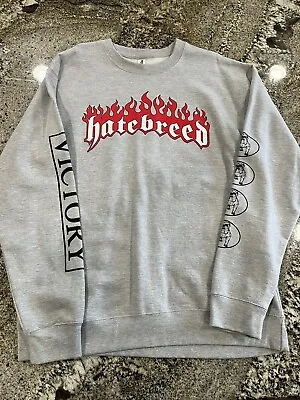 Hatebreed Satisfaction Sweatshirt Victory Records XL 4 Sides Print • $60