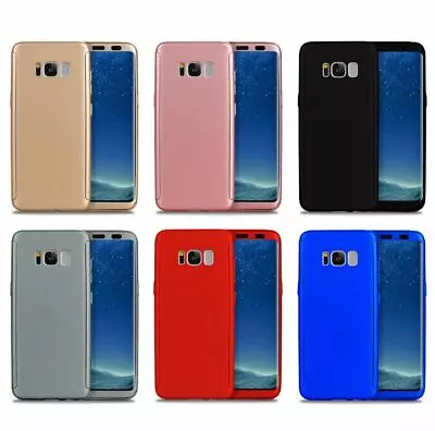 360 Hybrid Shockproof Case Cover Tempered Glass For Samsung Galaxy S5 S6 S7 S8 + • $7.25