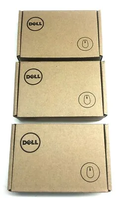 3 Pack Lot Genuine OEM Dell Wired USB Optical PC Mouse 3 Button MS116-BK 0XWP60 • $25.99