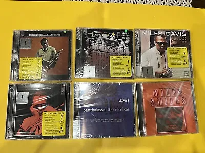 Sealed 6 CD Lot Miles Davis At Newport 1958 Miles Smiles Jazz At The Plaza &more • $80