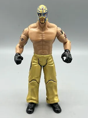 Jakks Pacific Rey Mysterio Action Figure Gold Pants 2003 Rare No Chest Tats • $9.99