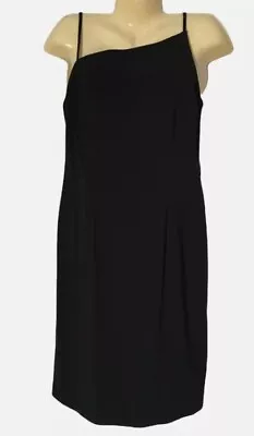 Amanda Smith Black Size 14 Petite Knee Length Sleeveless Dress • $23.99