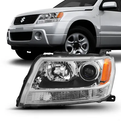 Left Driver Side  For 06-13 Suzuki Grand Vitara Headlight Projector Lamp Chrome • $94.57