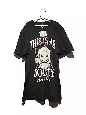 Disney Nightmare Bef T-Shirt Faded Ink Defect Black Medium • $4.76