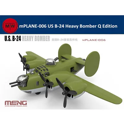 Meng MPLANE-006 US B-24 Heavy Bomber Q Edition Assembly Model Kit • $22