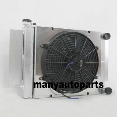 3 Row Radiator + Shroud + Fan For Mazda RX2 RX3 RX4 RX5 RX7 Without Heater Pipe • $246