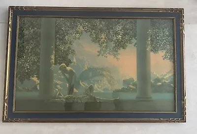 Vintage Maxfield Parrish Large Daybreak Art Deco Frame 18 X 30 Original Tag • $200